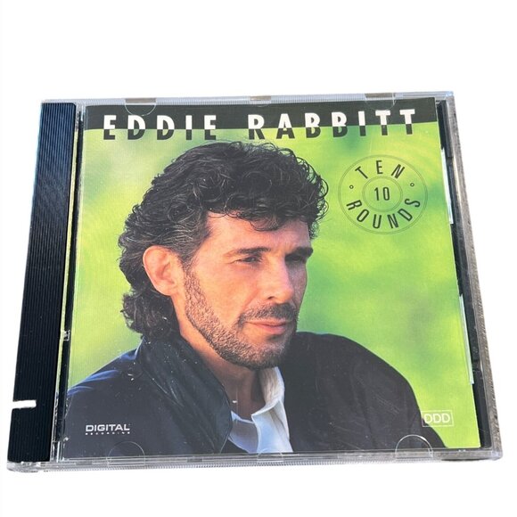 Eddie Rabbitt 10 "Ten Rounds" 1991 Country CD Album Jewel Case - Picture 1 of 5
